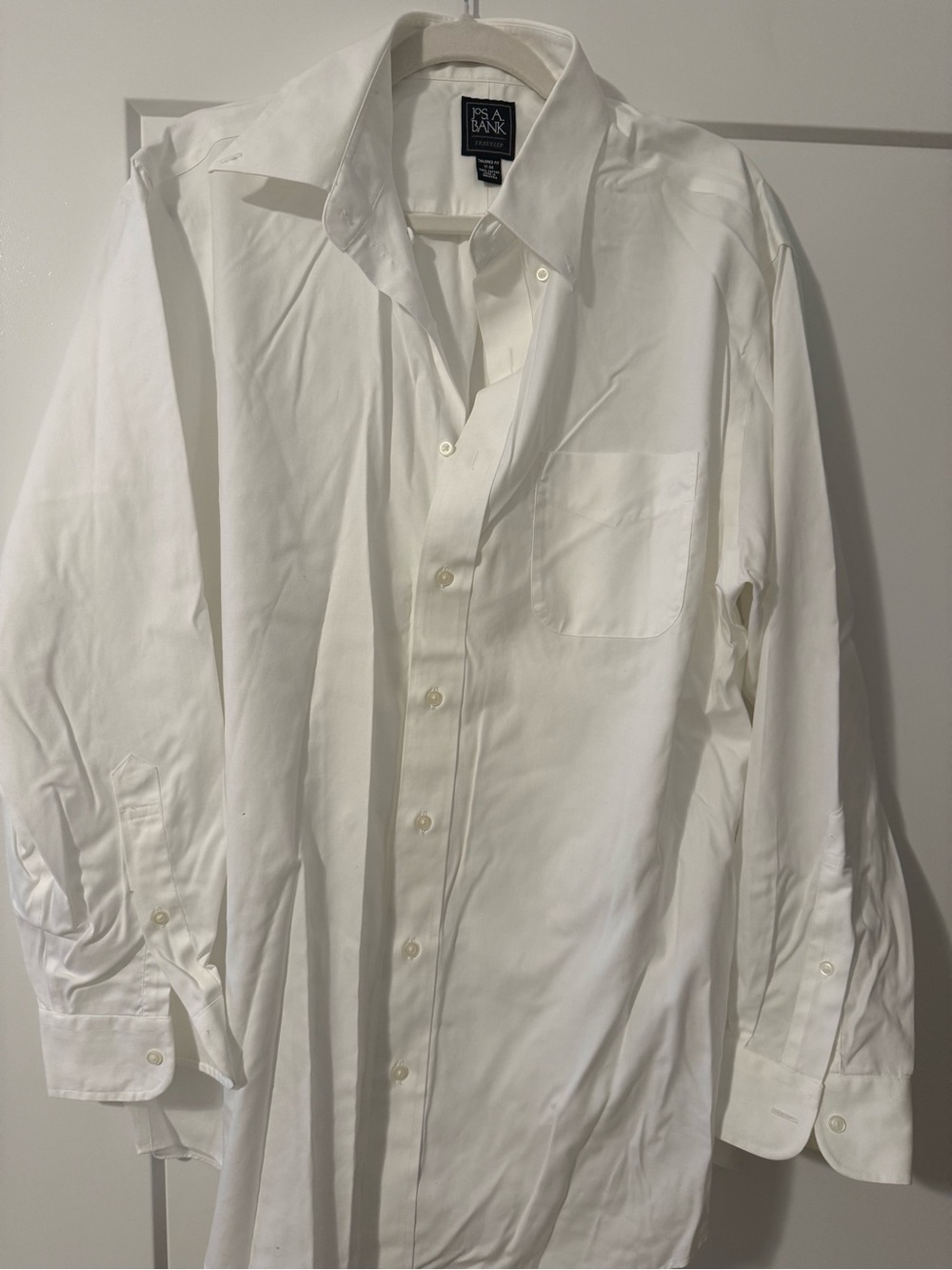 Jos. A. Bank Men's White Button-Down Dress Shirt